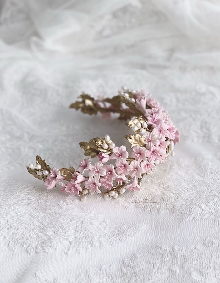 Cherry Blossom / Bridal Headband - Image 2